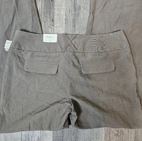 🌸🧡 flare Wide Leg pants By Studio Y Size Size 5/6💜 - Picture 8 of 9